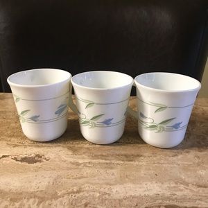 Corelle Blue & Green Coffee/Tea Mugs